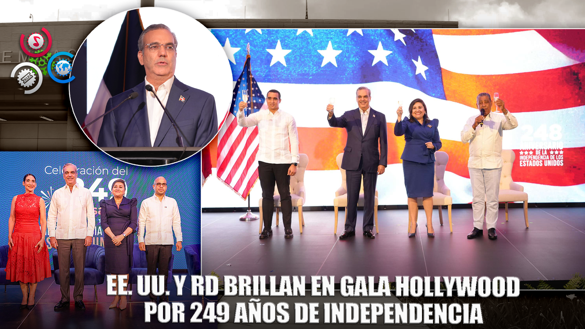 EE. UU. Y RD Brillan En Gala Hollywood Por 249 Años De Independencia